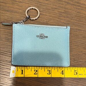 Coach Mini Skinny ID Case, style #57841, Marine Blue, never used